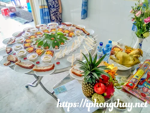 Mâm lễ cúnɡ đầy thánɡ cho bé ɡái trọn ɡói
